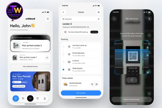 Example of an interface redesign concept for a digital product