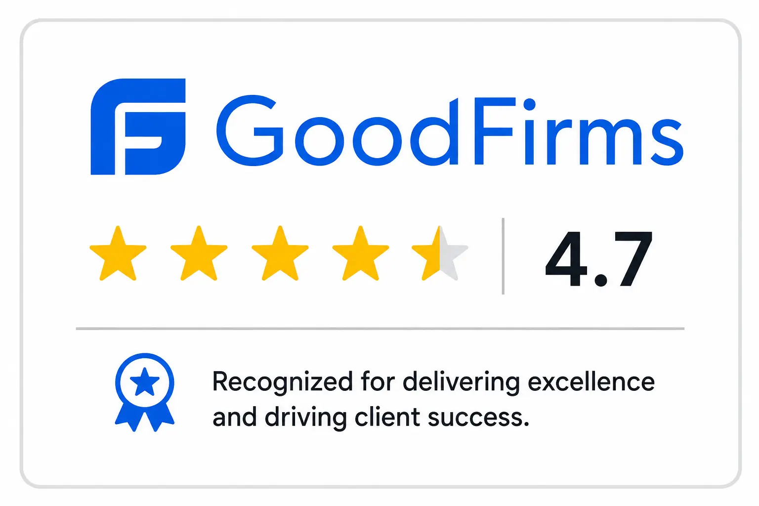 GoodFirms Rating